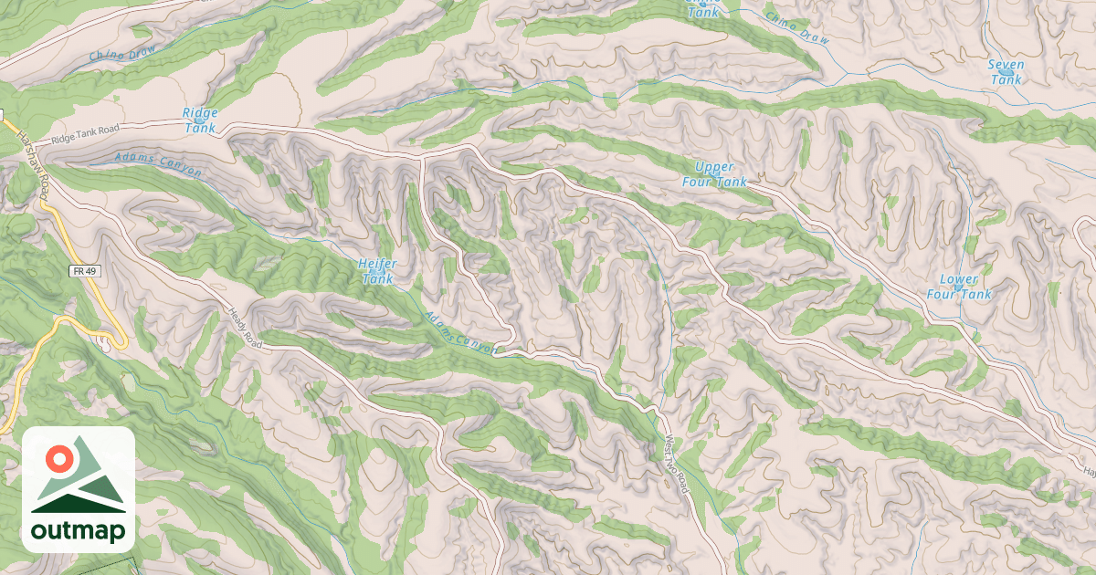Map of RIDGE TANK
