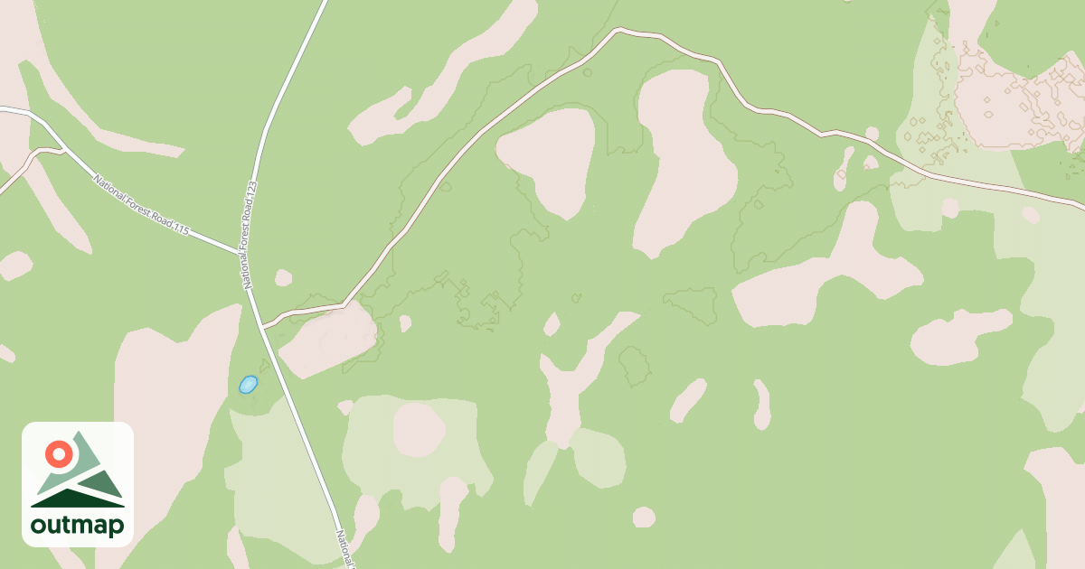 Map of USFS Motor Vehicle Use Map Roads {A3028C83-344F-4587-9644-40B86FA96B26}