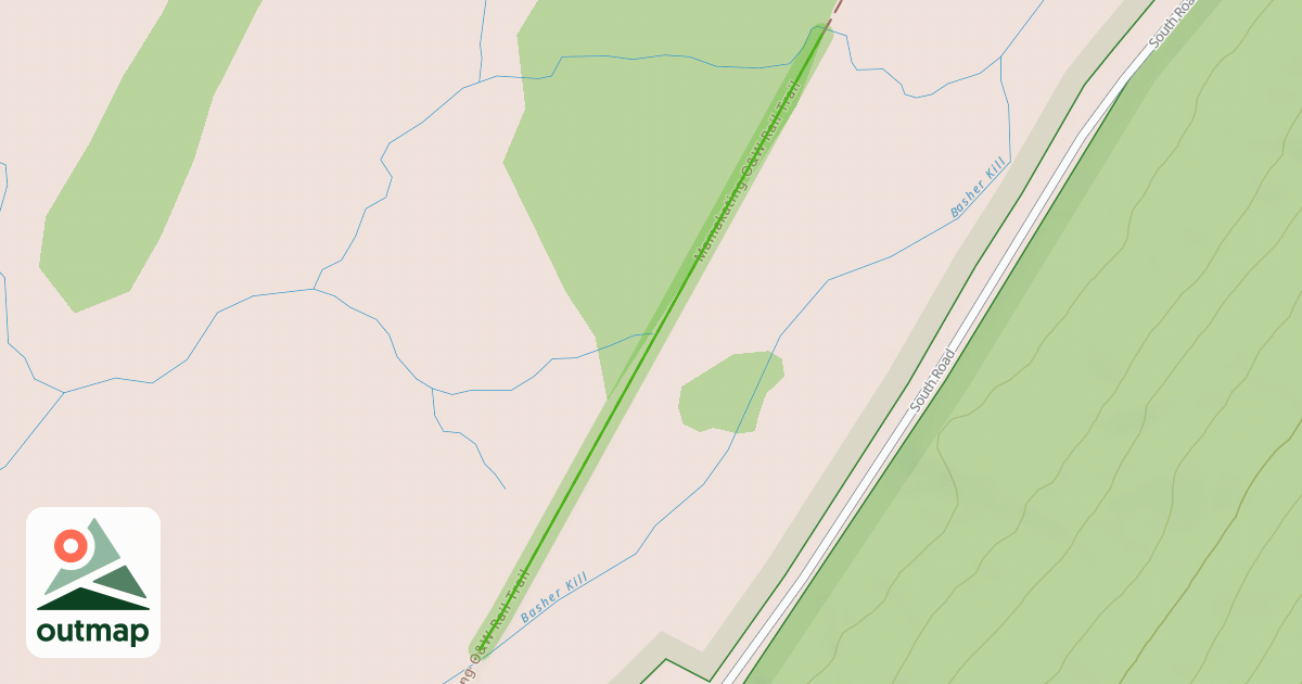 Map of Mamakating O&W Rail Trail