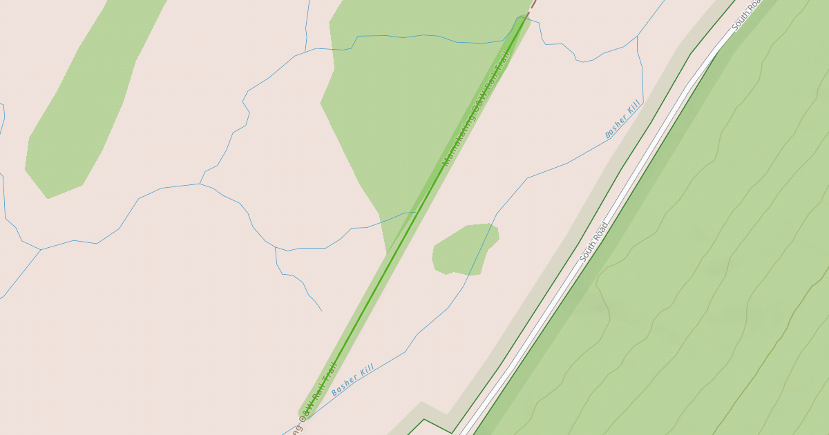 Map preview of Mamakating O&W Rail Trail