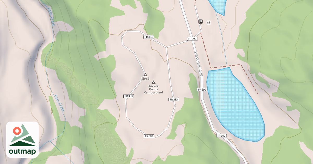 Map of TUCKER POND CG