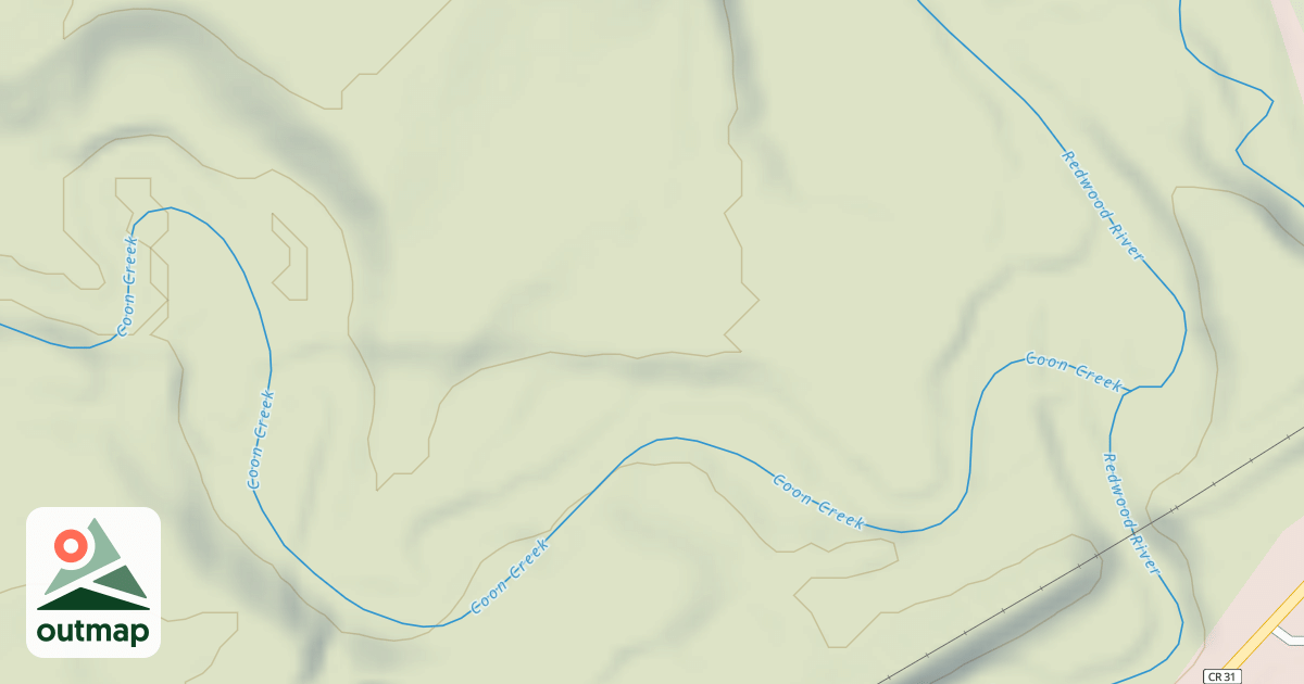 Map of Shady Oaks Native Prairie Adventure Trails