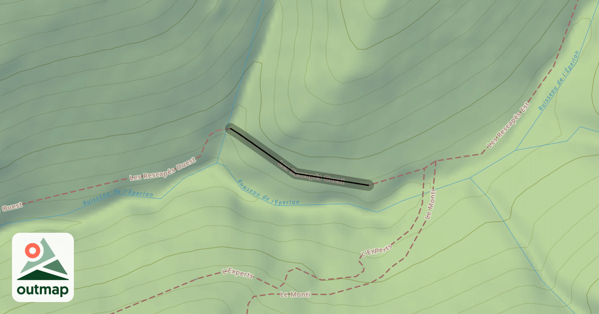 Map of Les Rescapés Ouest