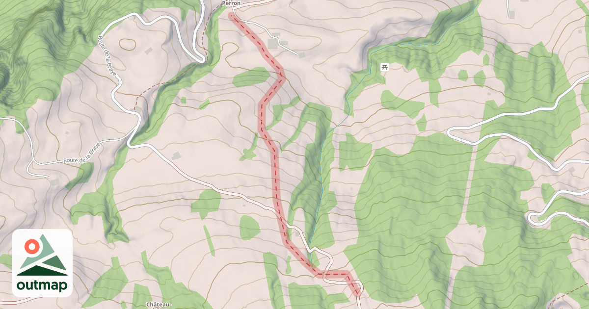 Map of (abandonné) piste 96