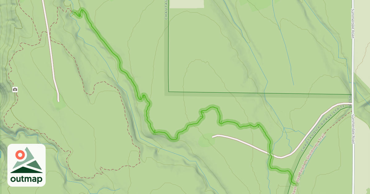 Map of Fred J. Cusimano Westside Overland Trail