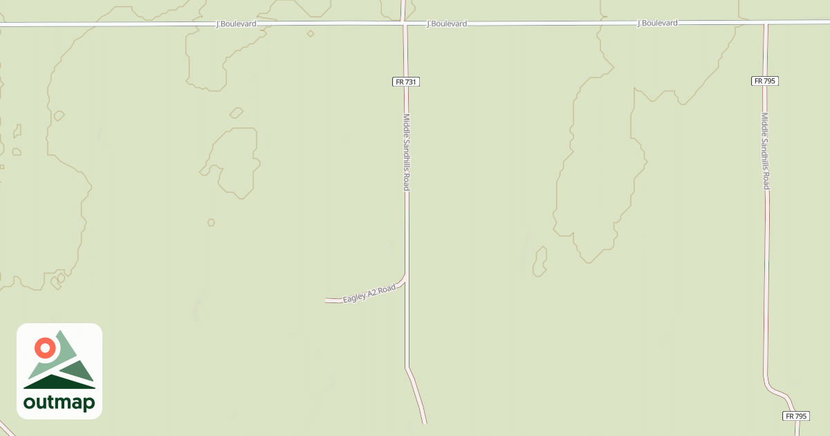 Map of MIDDLE SANDHILLS