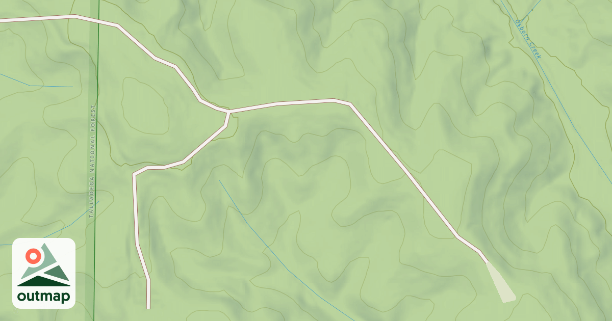 Map of OSBORN BRANCH SPUR