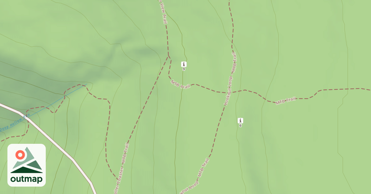 Map of Blue Knob State Park Trails