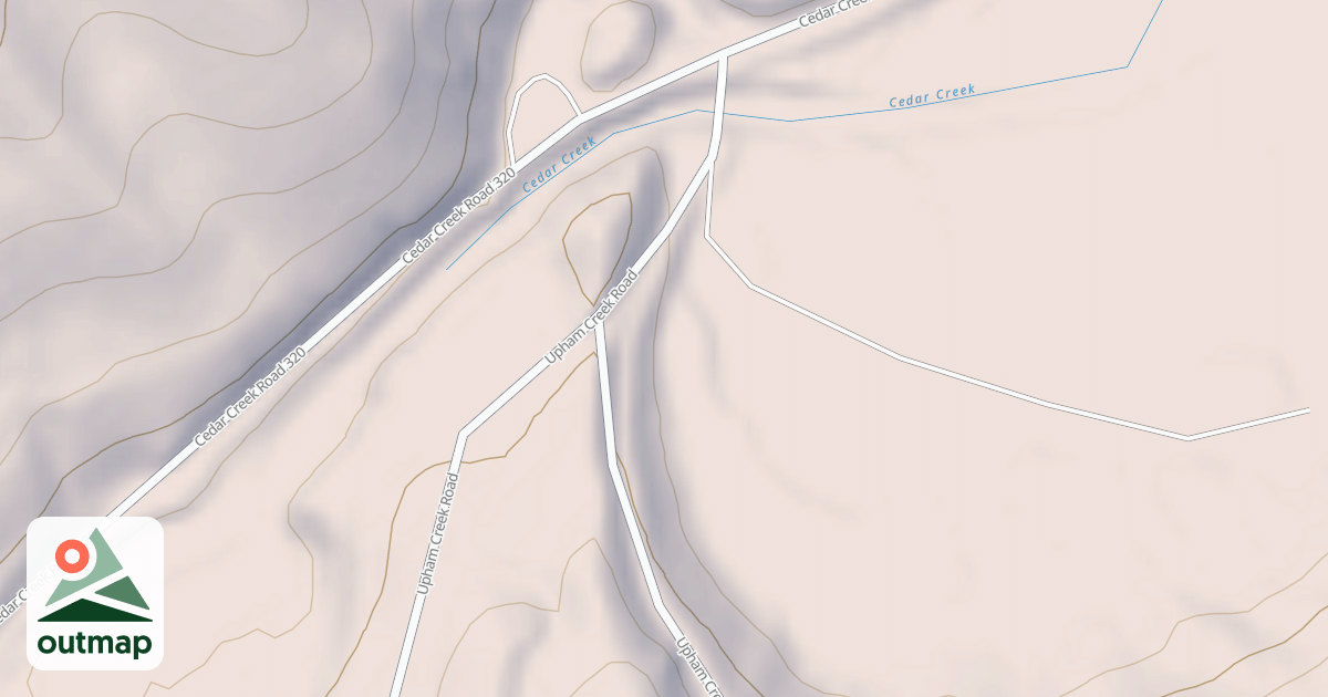 Map of LOWER UPHAM