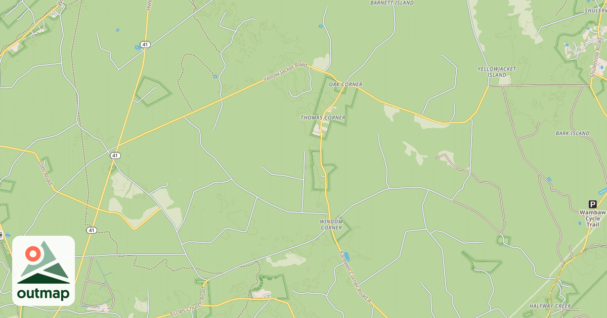 Map of YELLOW JACKET