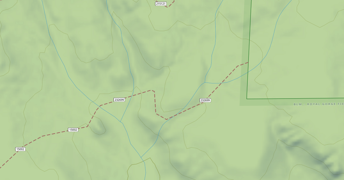 Map preview of BLM National GTLF Public Motorized Trails 91a4e29b-cf8f-4174-afb1-a2c6a96591ec