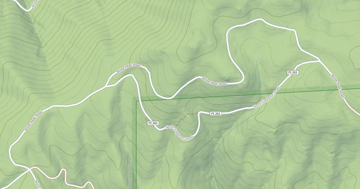 Map preview of BOISE PEAK