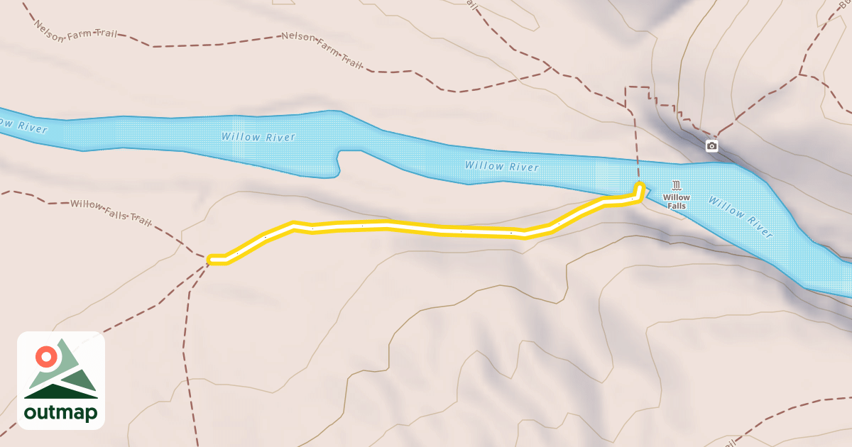 Map of Willow Falls Trail