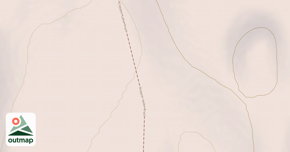 Map of Copper Lake Trail