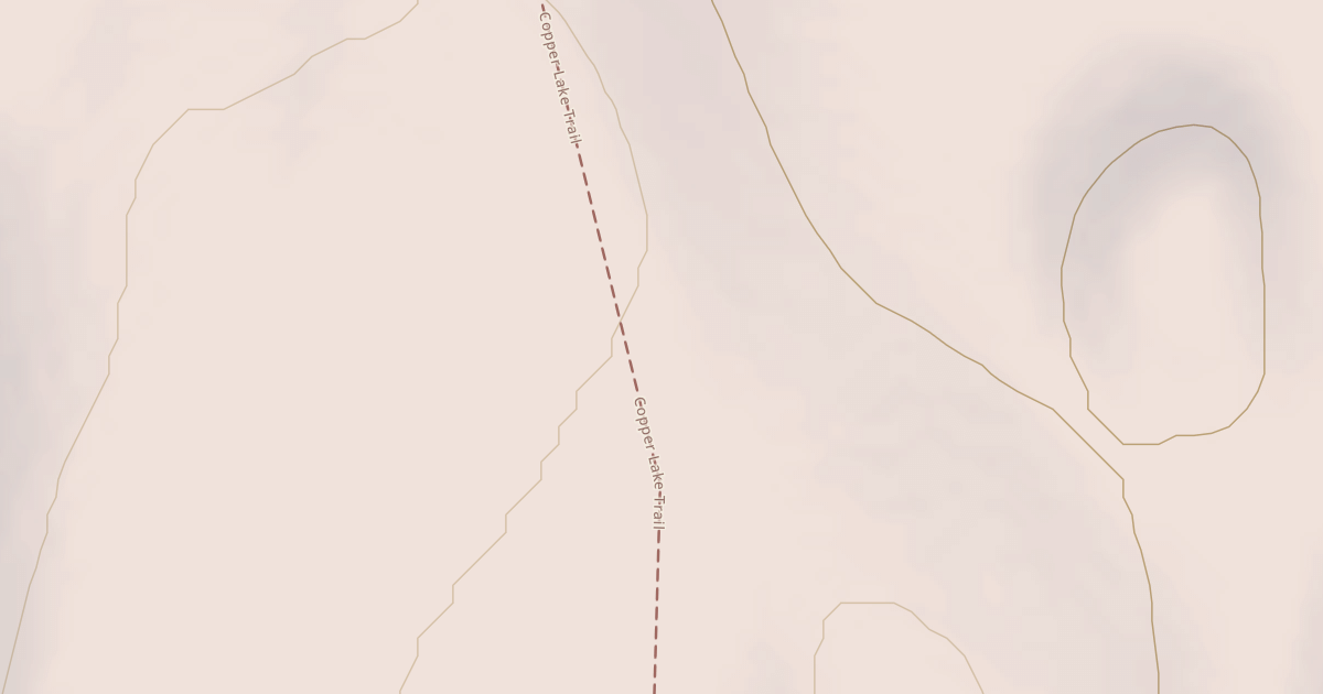 Map preview of Copper Lake Trail