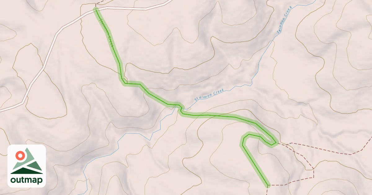 Map of Steinnon Creek