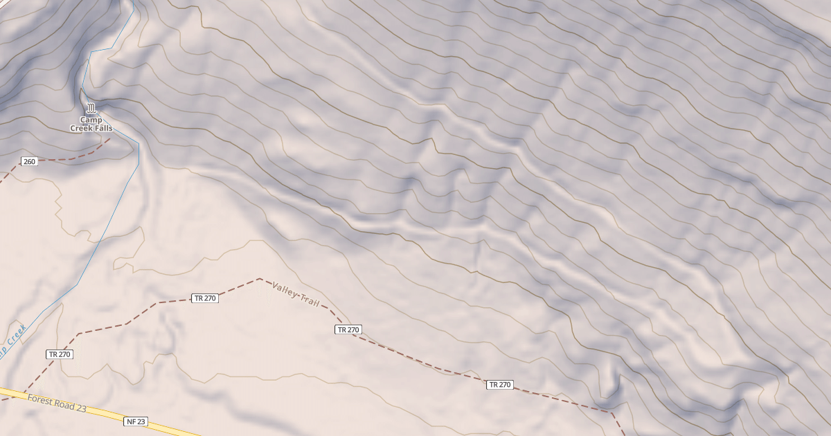 Map preview of CAMP CREEK FALLS