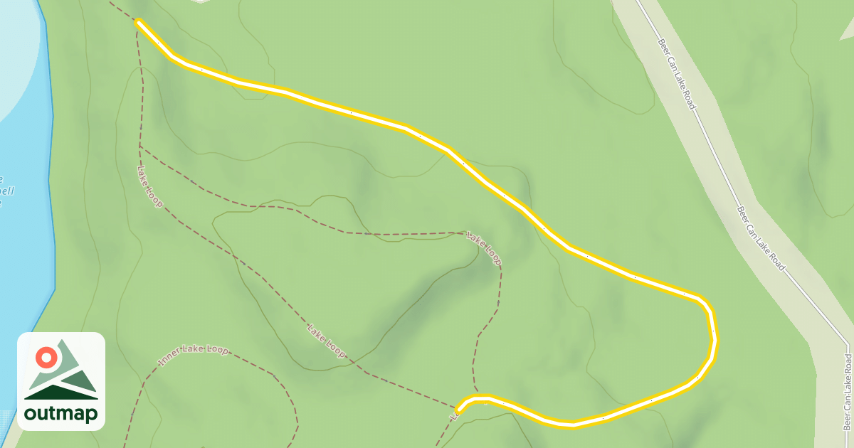 Map of Lake Loop