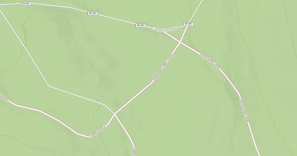 Map preview of MEADOW CREEK CUTOFF D