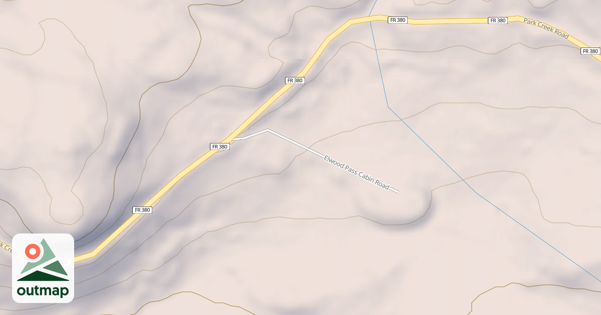 Map of ELWOOD PASS CABIN