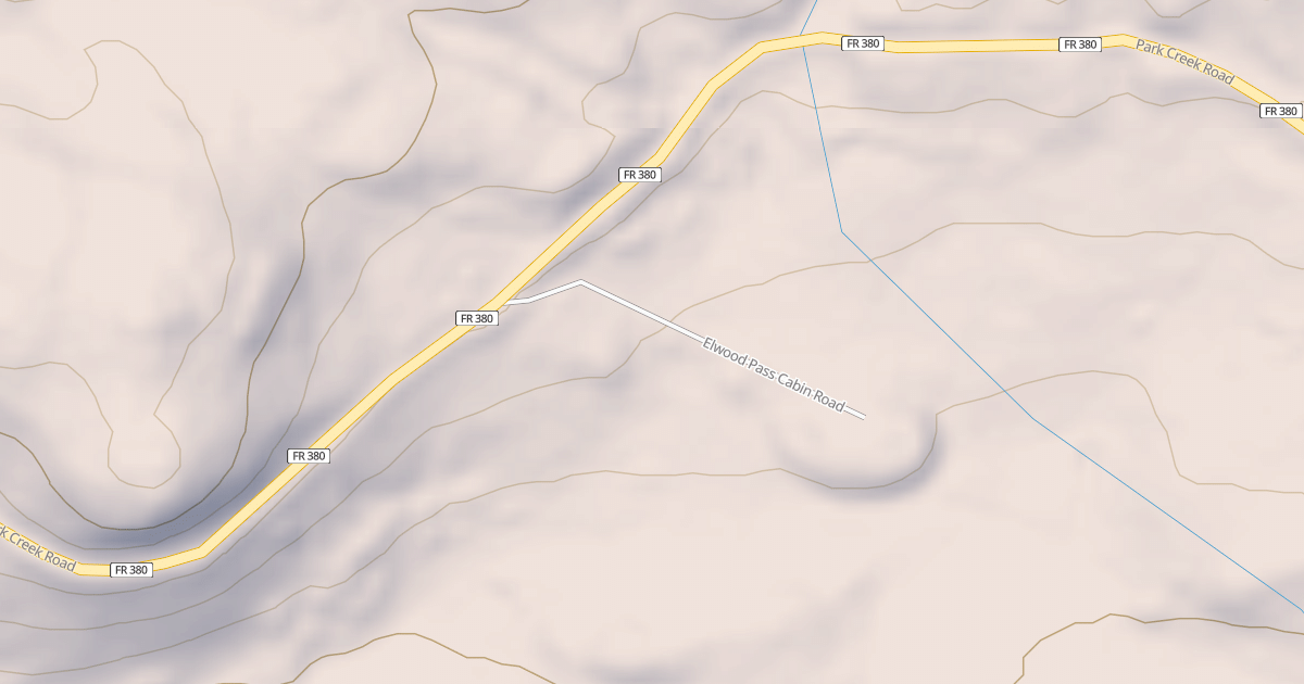Map preview of ELWOOD PASS CABIN