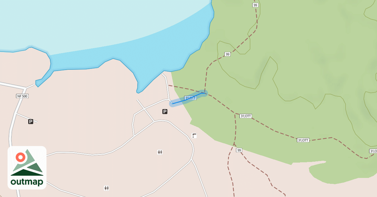 Map of Edison-Lava Trail