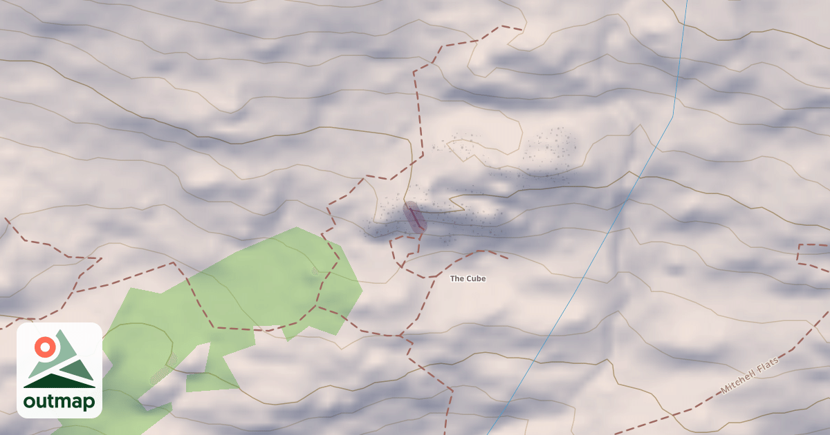 Map of Clamshell Crack