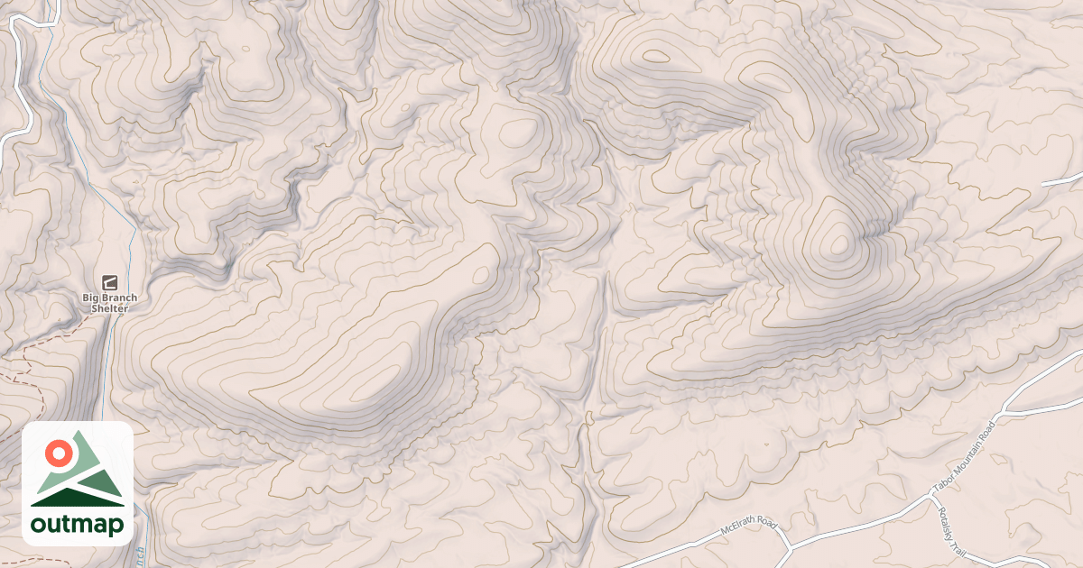 Map of ROUND TOP