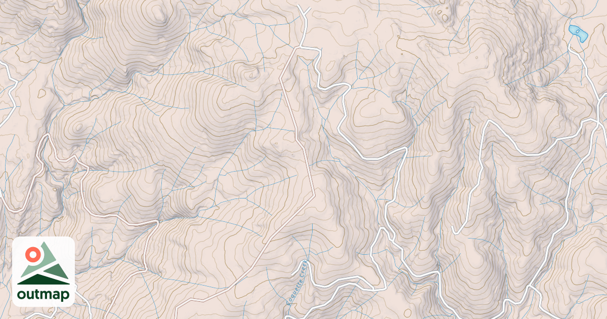 Map of COQUETTE CREEK