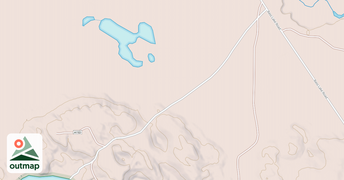 Map of BASS LAKE EAST