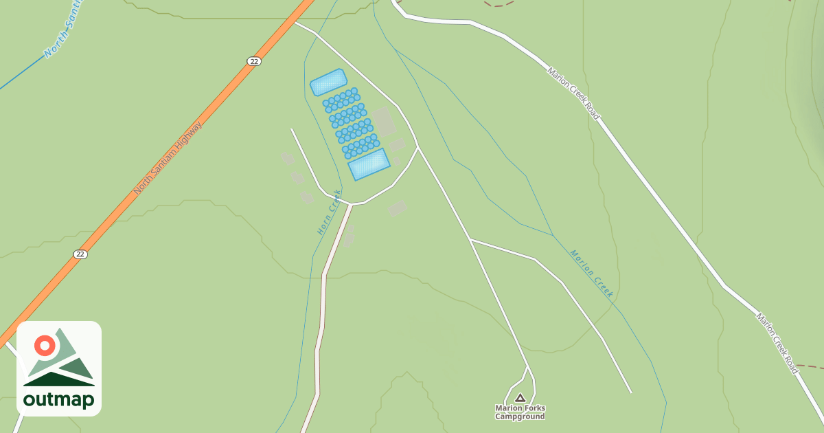 Map of MARION FORKS CAMPGROUND