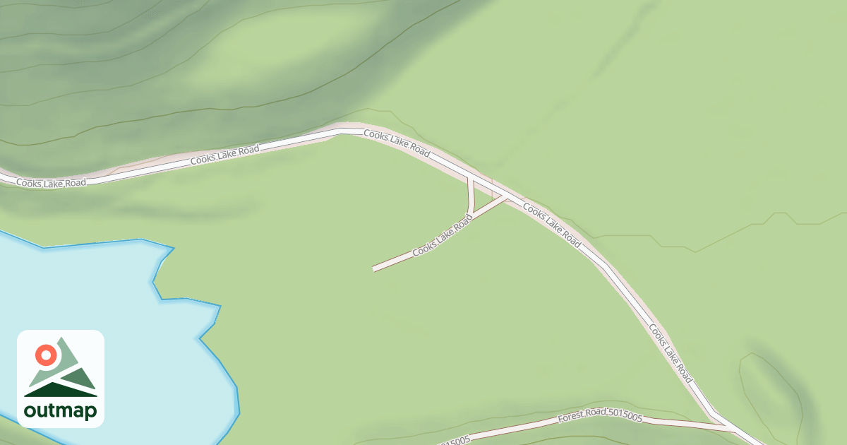 Map of COOKS LAKE