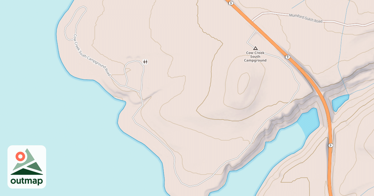 Map of COW CREEK SOUTH CAMPGROUND