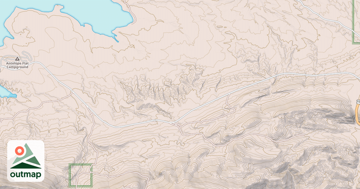 Map of ANTELOPE FLAT