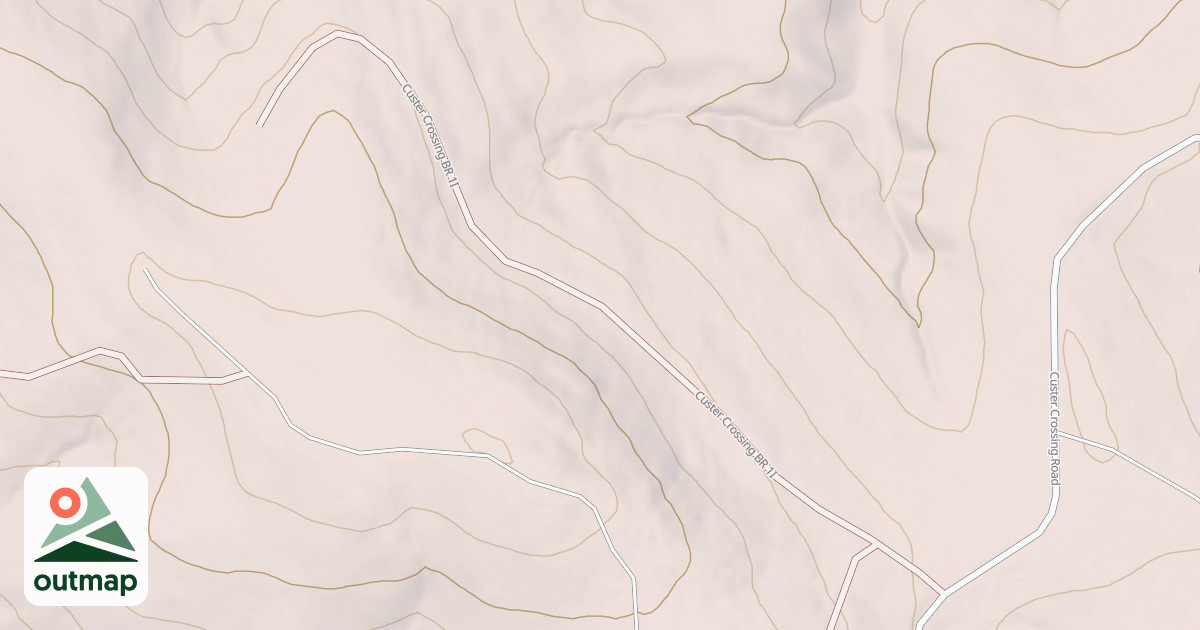 Map of CUSTER CROSSING BR 1I