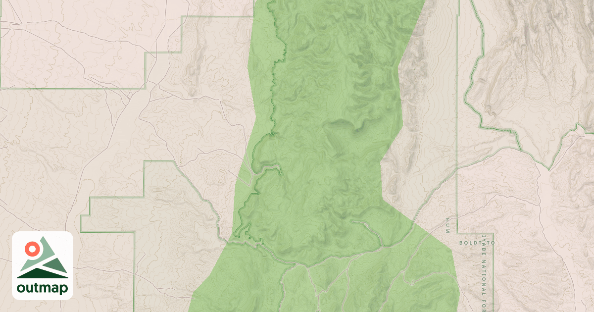 Map of LUTHER WADDLES WASH ROAD
