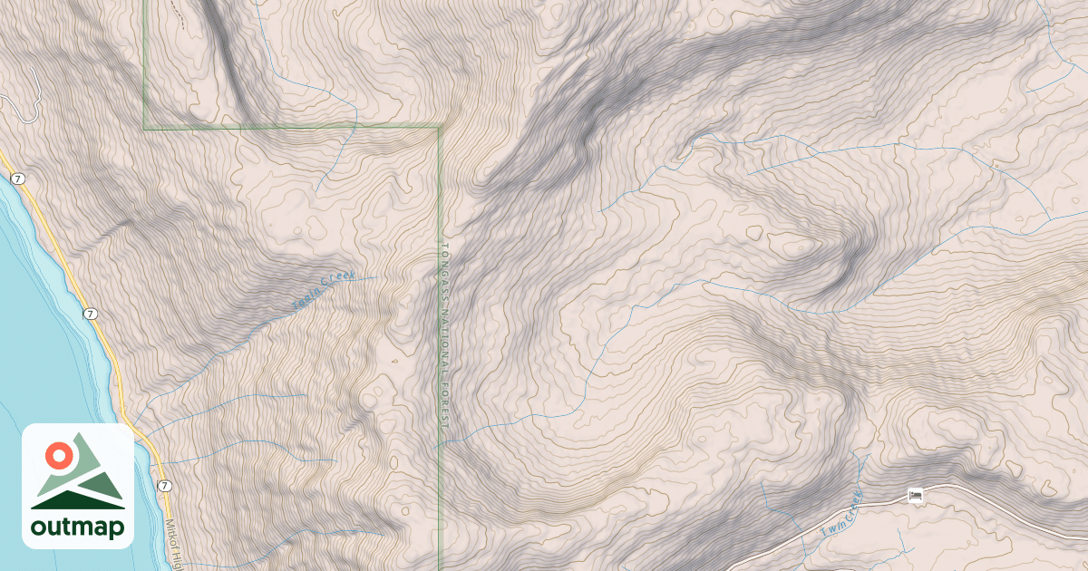 Map of Twin Ridge Ski Trail