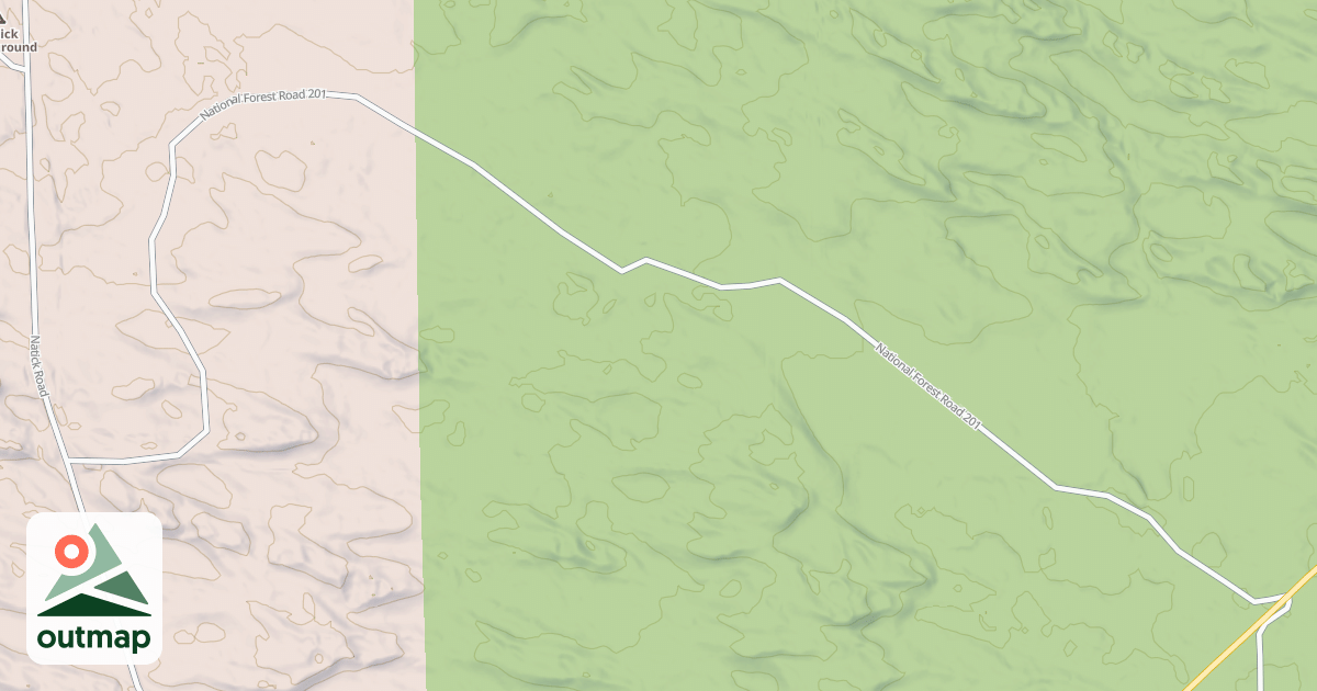 Map of HORSESHOE BAR RD