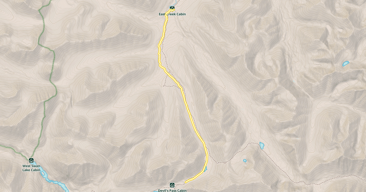 Map preview of Resurrection Pass Trail-Winter Route