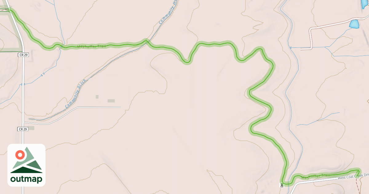 Map of Mayhoffer Trail
