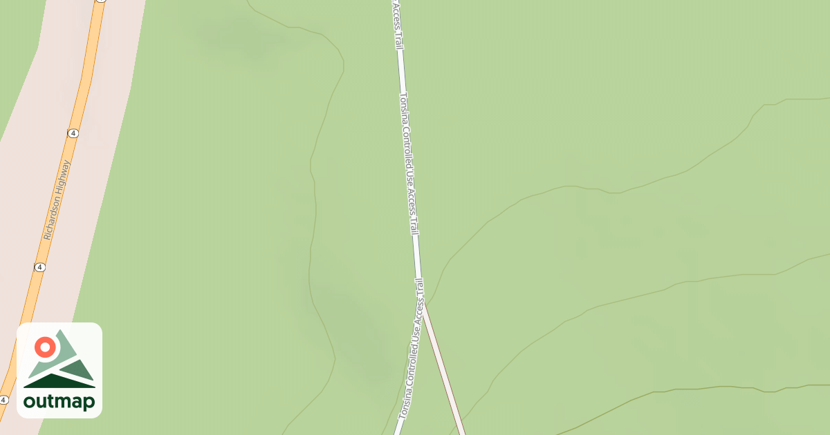 Map of Bernard Creek