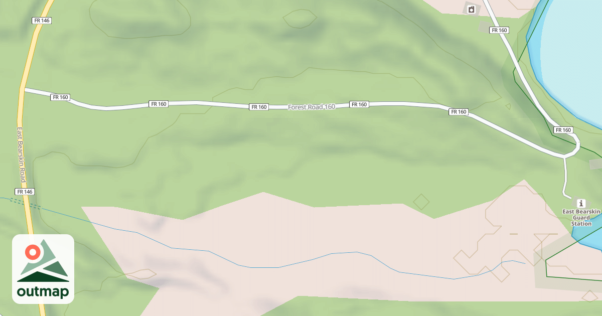 Map of EAST BEARSKIN GUARD STATION