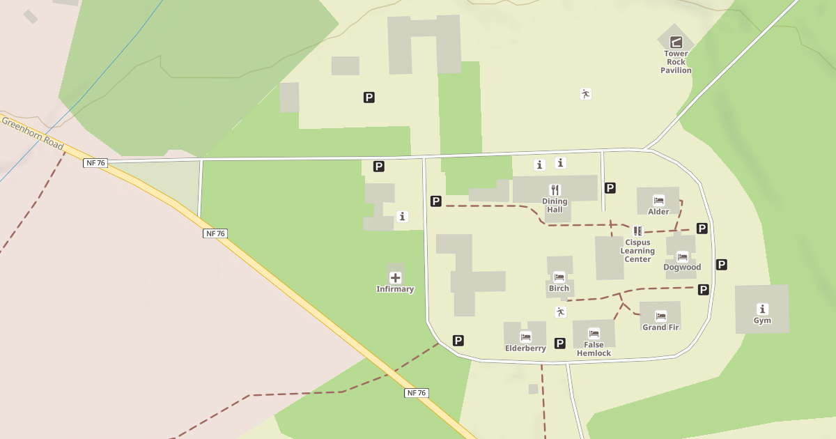 Map preview of CISPUS CENTER COMPOUND