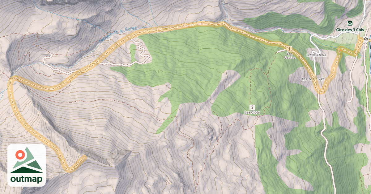 Map of La Gardette — Champ Perchier