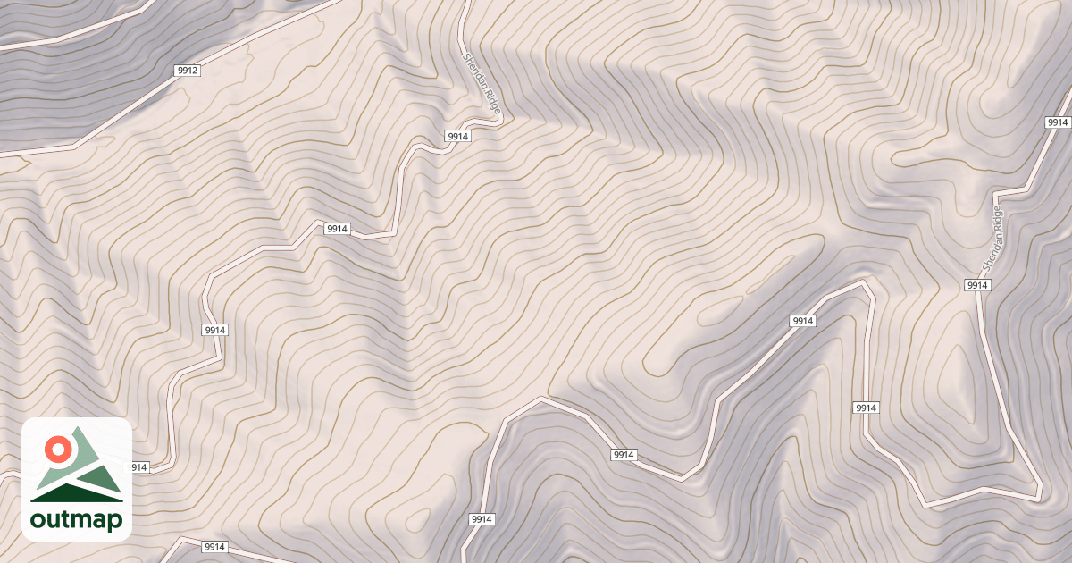 Map of SHERIDAN SPUR