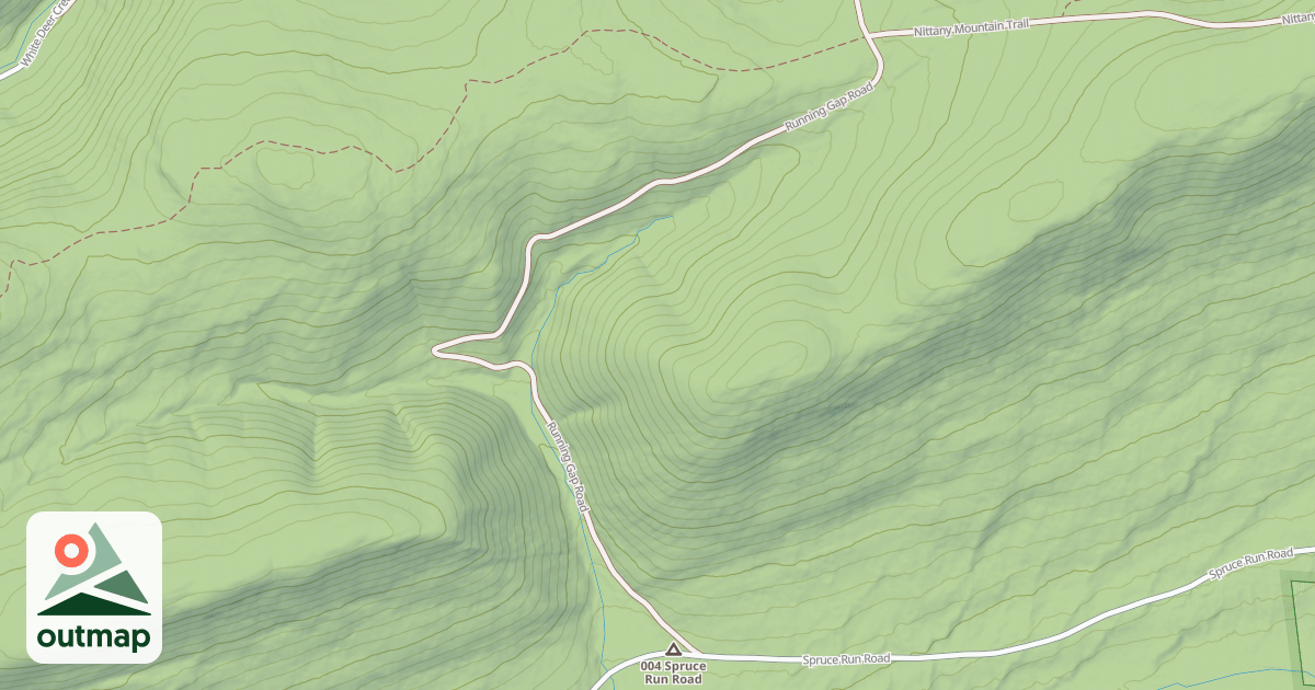 Map of Bald Eagle State Forest Snowmobile Trails