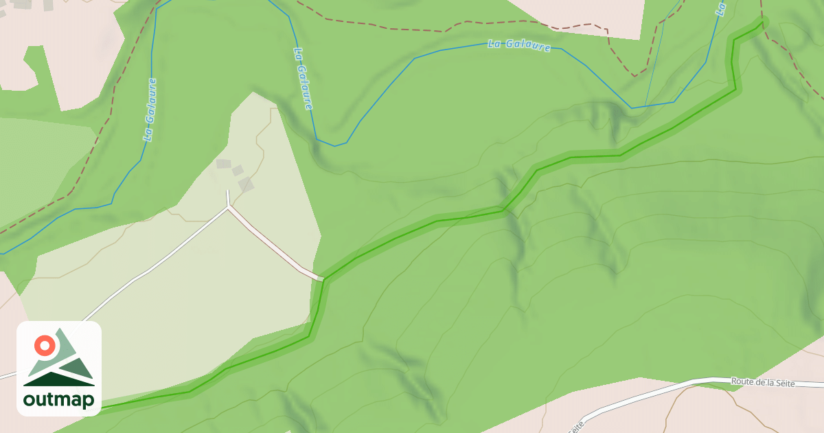 Map of Sentier des Castors