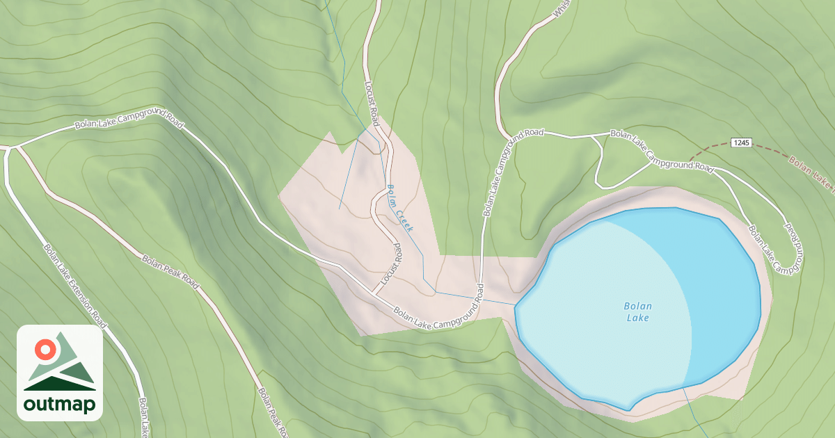 Map of BOLAN LAKE CAMP
