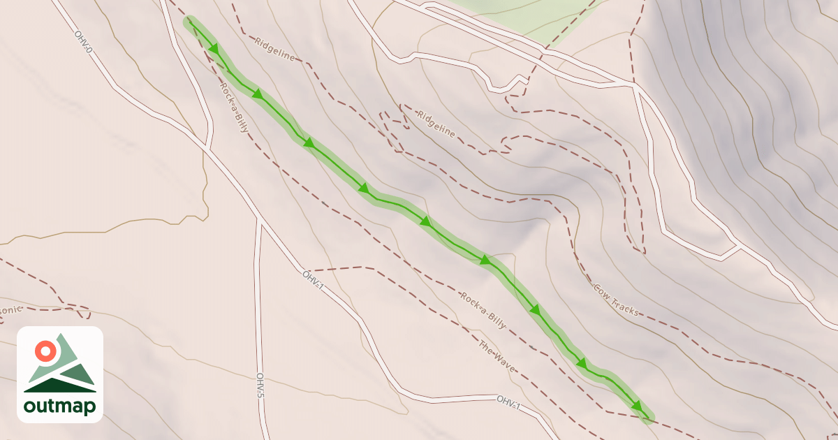 Map of Rock-a-Billy Trail