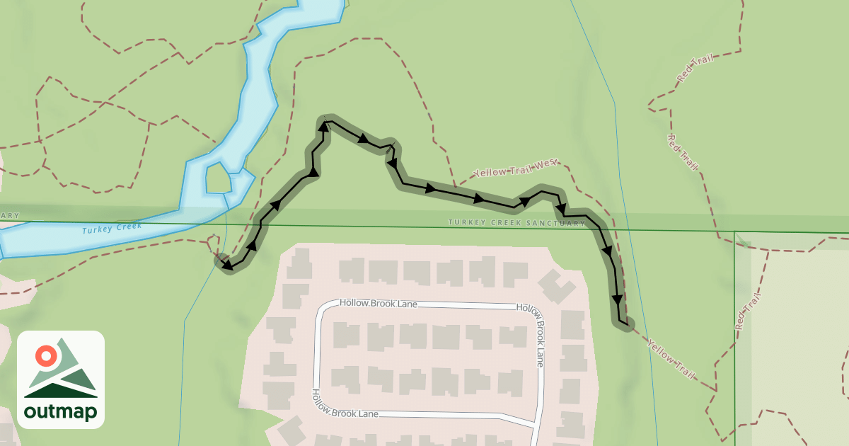 Map of Yellow Trail East